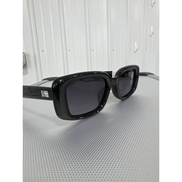 Kreedom Polarized Sunglasses Rectangular Frame UV Protection Black Fashion NEW - Picture 6 of 6